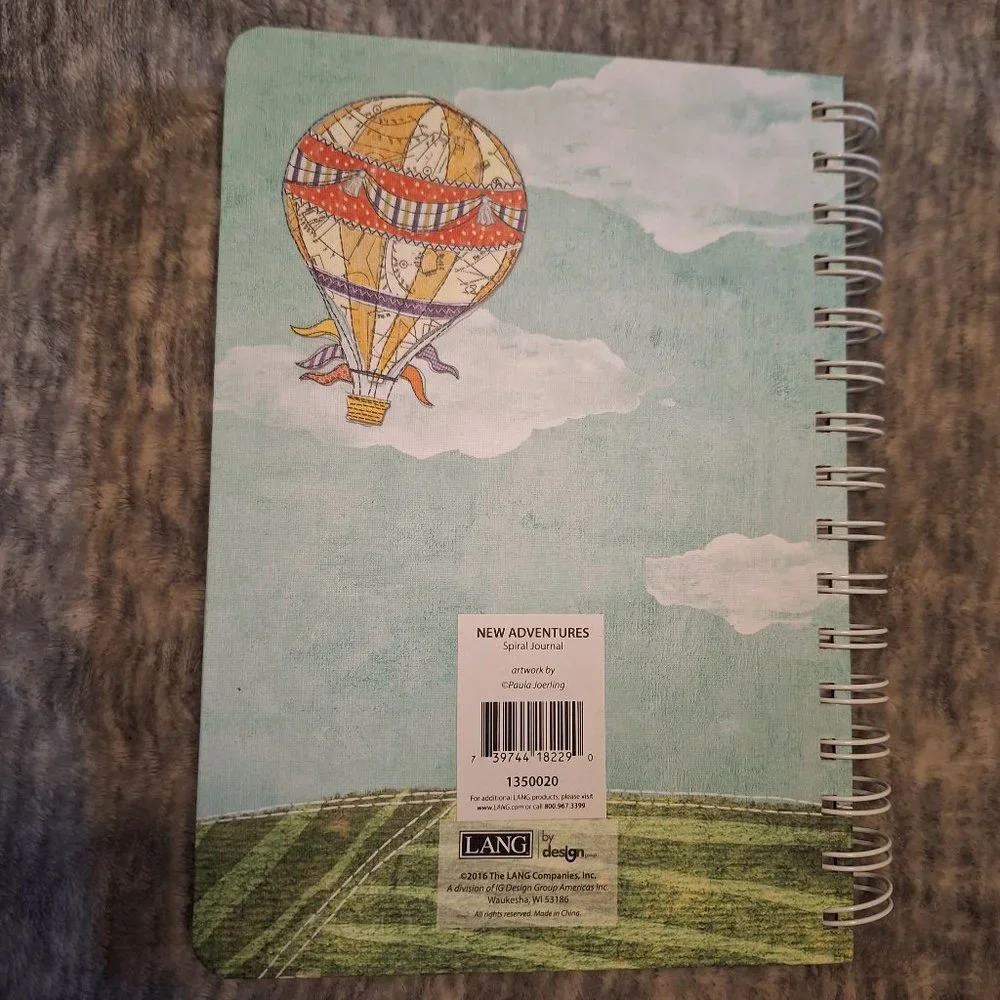 Hot air balloon Adventure motif spiral bound blank book - Picture 3 of 5